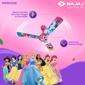 Bajaj Disney Princess 1200 mm Celing Fan, Multicolour