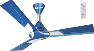 Orient Electric 1200mm Wendy Azure With Remote Ceiling Fan (Blue/Silver)