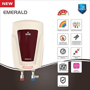 Polycab Emerald 3L Instant Water Heater Ivory Black Red