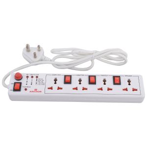 Anchor 4 Way Power Strip with Individual Switch