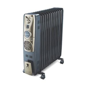 Bajaj Majesty 13F Plus 2500 Watts Room Heater with Fan Black & Golden