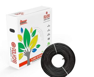 Polycab 4 Sqmm PVC Lead Free FRLF House Wire 90 meter-Black