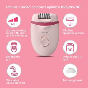 PHILIPS BRE285/00 compact Epilator Corded for Hair Removal