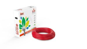 Polycab 6 Sqmm PVC Lead Free FRLF House Wire 90 meter-Red
