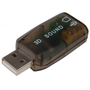 AR Lex USB 2.0 to Mic/Speaker 5.1 Audio Sound Card Adaptor (Black)